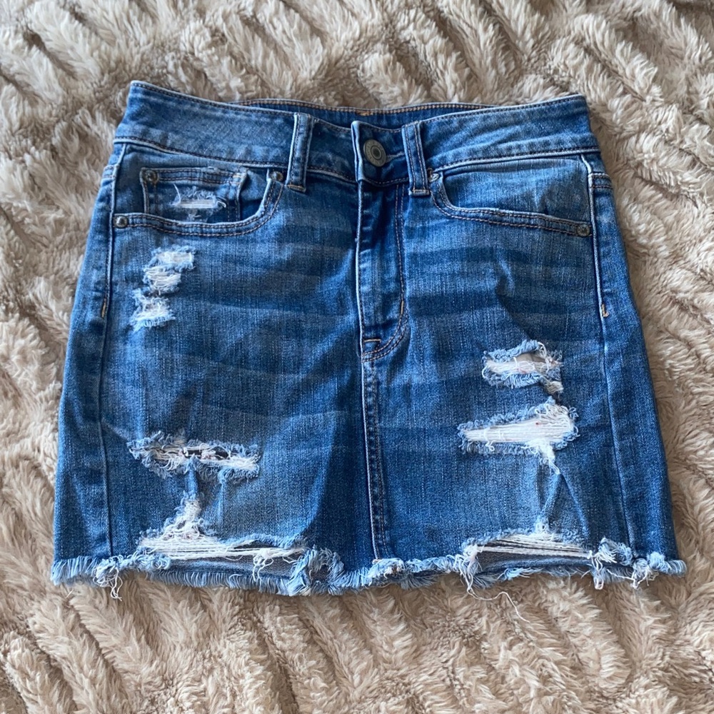 American Eagle AE Denim Mini Skirt